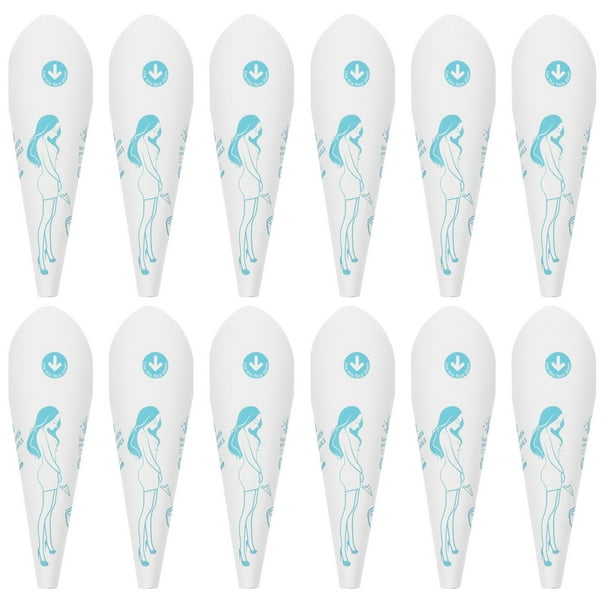EeaseMX Juego de 20 vasos urinarios desechables de papel, dispositivo urinario portátil para mujeres (blanco)