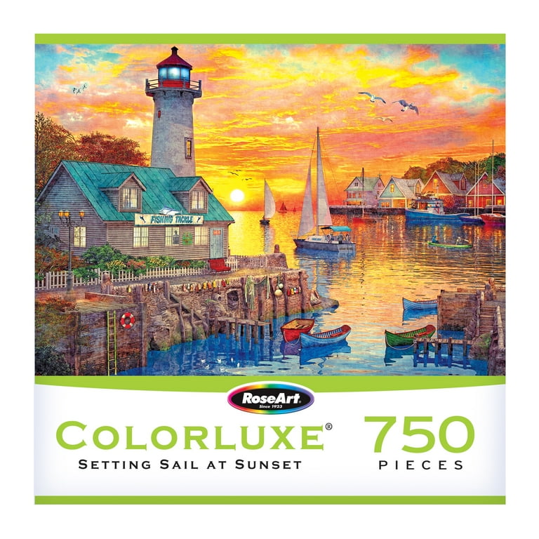 RoseArt Colorluxe 750-Piece Setting Sail at Sunset Adult