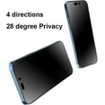 thumbnail image 5 of 2 Pack 360 Degree Anti-glare Privacy Tempered Glass for iPhone 15 Plus/iPhone 16 Plus 6.7 inch 4 Sides Anti-Spy 4 Directions Matte Screen Protector Film, 5 of 9