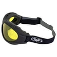 thumbnail image 5 of Global Vision Big Ben Anti Fog Motorcycle Safety Goggles Fitover Padded Black Frame w/ Smoke Yellow & Driving Mirror Lenses, 5 of 7