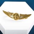 thumbnail image 6 of Osdhezcn Captain Chest Badge Aviation Wing Badge Metal Airman Wing Lapel Pin, 6 of 17