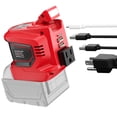 thumbnail image 1 of Inversor de corriente Ecarke 200W portátil para batería Milwaukee 18V, 1 of 8