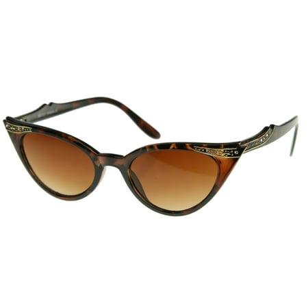 MLC Eyewear 'Avery' Cat eye Fashion Sunglasses in Black-clear