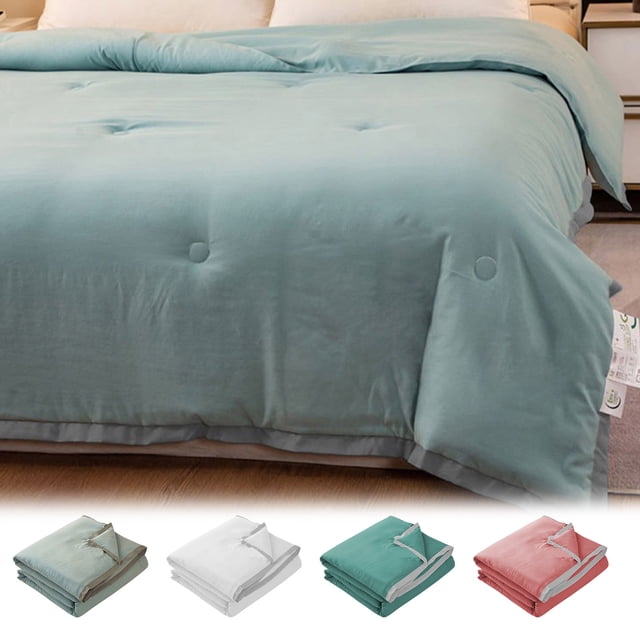 Xihbxyly Manta Refrescante de Doble Capa, Tejido de Seda Suave y Transpirable, Control de Temperatura para Quienes Duermen con Calor, Versátil para Relajarse, Viajar y Acampar, Tamaño 150 X 200 Cm.