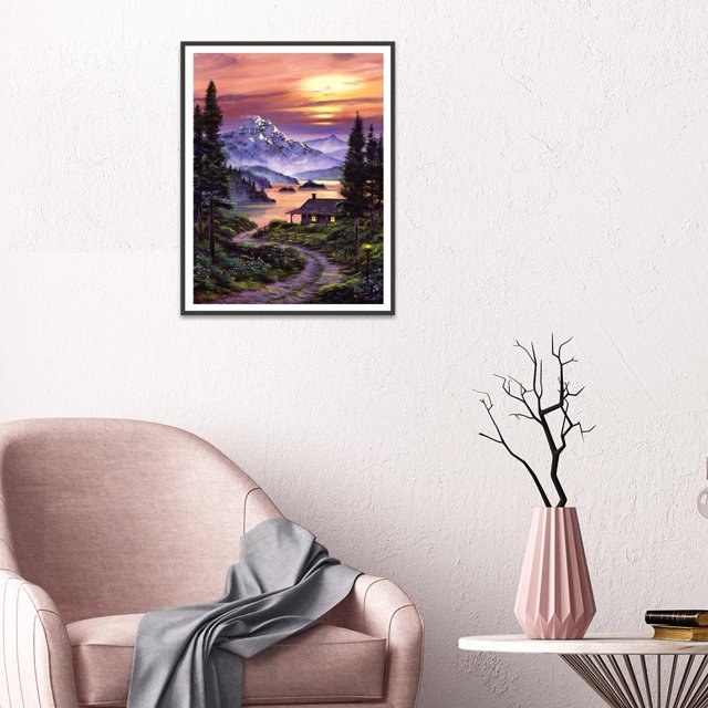 Cuadros Decorativos Kits de punto de cruz con vista de fantasía de pintura de diamante de taladro completo DIY 5D (03) Ndcxsfigh Nuevos Originales