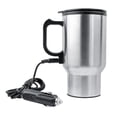 thumbnail image 1 of Hervidor de agua eléctrico de 450 ml para coche, termos portátiles de acero inoxidable, 1 of 5