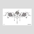 thumbnail image 1 of Plain Flower Tattoo Sticker Collarbone Chest European and American Scar Covering Flower Arm Tattoo Sticker, 1 of 3