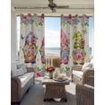 thumbnail image 6 of Spring Gnomes Blackout Curtains for Bedroom Living Room Darkening Curtains 90 Inch Vintage Botanical Blossom Rose Leaves Black Out Window Curtain Privacy Window Treatment Grommet Drapes 52"x90"x2, 6 of 9
