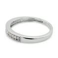thumbnail image 4 of 1/10 ct. t.w Round Cut Lab Created Moissanite Diamond Half Eternity Stackable Band Ring For Women In 14K Solid White Gold (G-H Color, VVS1 Clarity, 0.10 Cttw)-8.5, 4 of 8