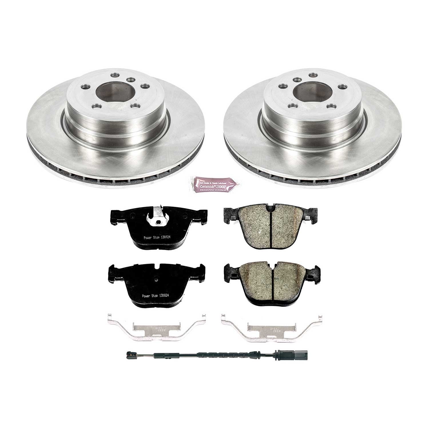 PowerStop Rear Stock Replacement Brake Pad and Rotor Kit Fits: BMW Select Models KOE7430