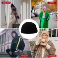 thumbnail image 3 of Beanie Wool Fashion Keep Warm Fleeced Hat Multipurpose Winter Breathable Sports Caps, 3 of 6