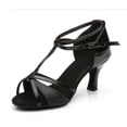 thumbnail image 3 of zapatos de baile latino a la moda para mujeres y niñas, zapatos de baile de salón Tango Salsa para damas, Sandalias de tacón alto de fondo suave 5/7, 3 of 5