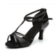 thumbnail image 1 of Zapatos de baile latino a la moda para mujer y niña, zapatos de baile de salón, Tango, Salsa, Sandalias de tacón alto de fondo suave, 5/7cm, 1 of 5