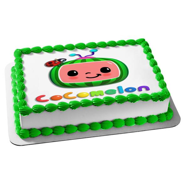 Cocomelon Personalized Edible Topper Image -- 1/4 Sheet ABPID53379 - Walmart.com