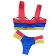 thumbnail image 3 of Txlixc Mujeres 2PCS Traje de baño Vendaje Correas anchas Sujetador con aros Calzoncillos Traje de baño dividido Txlixc  Sexy, 3 of 5