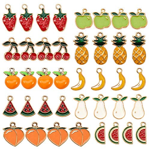 Acrylic Gems, Fake Fruit for Kids, Fake Jewels, 60 Pieces Fruit (60pcs)