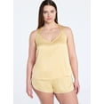 thumbnail image 2 of Joyspun Women’s Stretch Satin Cami and Shorts Pajama Set, 2-Piece, Sizes XS-3X, 2 of 6