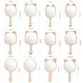 thumbnail image 3 of YAOMOBB Small Mirror Creative Makeup Mirror Compact Wooden Handle Design, 3 of 6