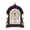 Brown, variant on Mantel Clock Battery Operated, Table Clock For Living Room Antique Design, Retro Desk Clocks, Desktop Ornaments for Bedroom Office