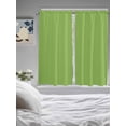 thumbnail image 3 of Fruit Green Bedroom Curtains 63 Inches length, Farmhouse Solid Green Color Modern Art Window Treatment Curtain Drapes, Rod Pocket Curtain Panels for Living Room Kitchen, 42"x63", 2 Panels, 3 of 7