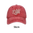 thumbnail image 3 of Gorra de béisbol bordada perfecl Best Dad Ever Visera para el sol Sombrero de Golf Ligero informal rojo, 3 of 8