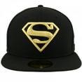 thumbnail image 2 of Superman Gold Logo Black Colorway New Era 59Fifty Fitted Hat-7 1/8 Fitted, 2 of 6