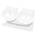 thumbnail image 1 of 15 Tilted Cat Bowl Design Neck Guard Stand Raised Pet Food Water Feeder Bowl, 1 of 5