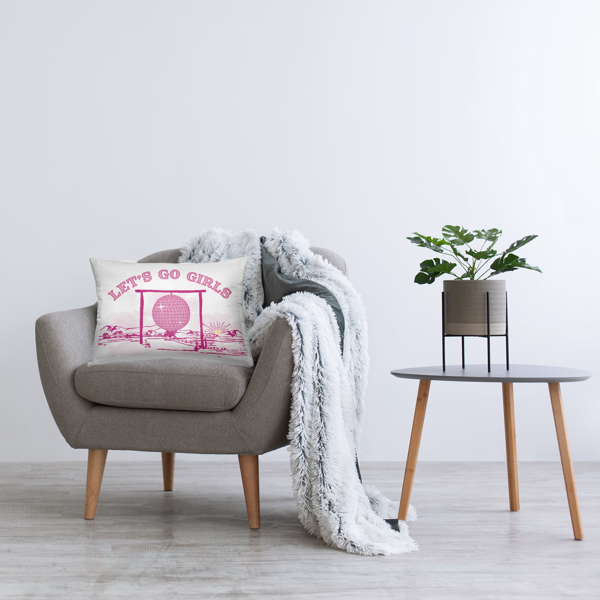 Stupell Industries Go Girls Western Disco Decorative Printed Throw Pillow Design by Daniela Santiago.