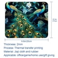 thumbnail image 5 of Peacock Square Desk Mat Mouse Mat Mouse Pad, 8.3x9.8 Inch, Non-Slip Rubber Bottom, Printed, Suitable for Office and Gaming, 5 of 6