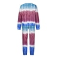 thumbnail image 5 of Azrian Pants for Women 2023, Womens Plus Activewear suit Sets Fashion Casual Print Long Sleeve Round Neck Sweatshirt Top + Pants Set Clearance, 5 of 5
