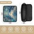 thumbnail image 4 of Hair Tool Organizer Bag with Heat Resistant Mat Removable Travel Storage Case for Hot Air Brushes Curling Irons Beautiful Glowing Deer, 4 of 8