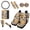 American Tribal Cow Sunflower Cow Print, variant on Renewold Light Brown Cow Print Car Seat Cover Front Back Seat Protector with Steering Wheel Cover,Belt Pad,Armrest Pad Handbrake Cover Gear Shift Cover Universal Fit Car Accessories