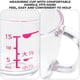 thumbnail image 3 of unbranded 2Ud Taza Graduada De Vidrio Resistente Para Medir Leche Y Líquidos En El Hogar, 3 of 8