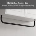 thumbnail image 4 of OONNEE Wall-Mounted Bathroom Storage Cabinet with Towel Bar & Adjustable Shelves – MDF Over the Storage Cabinet with Arched Doors, 4 of 13