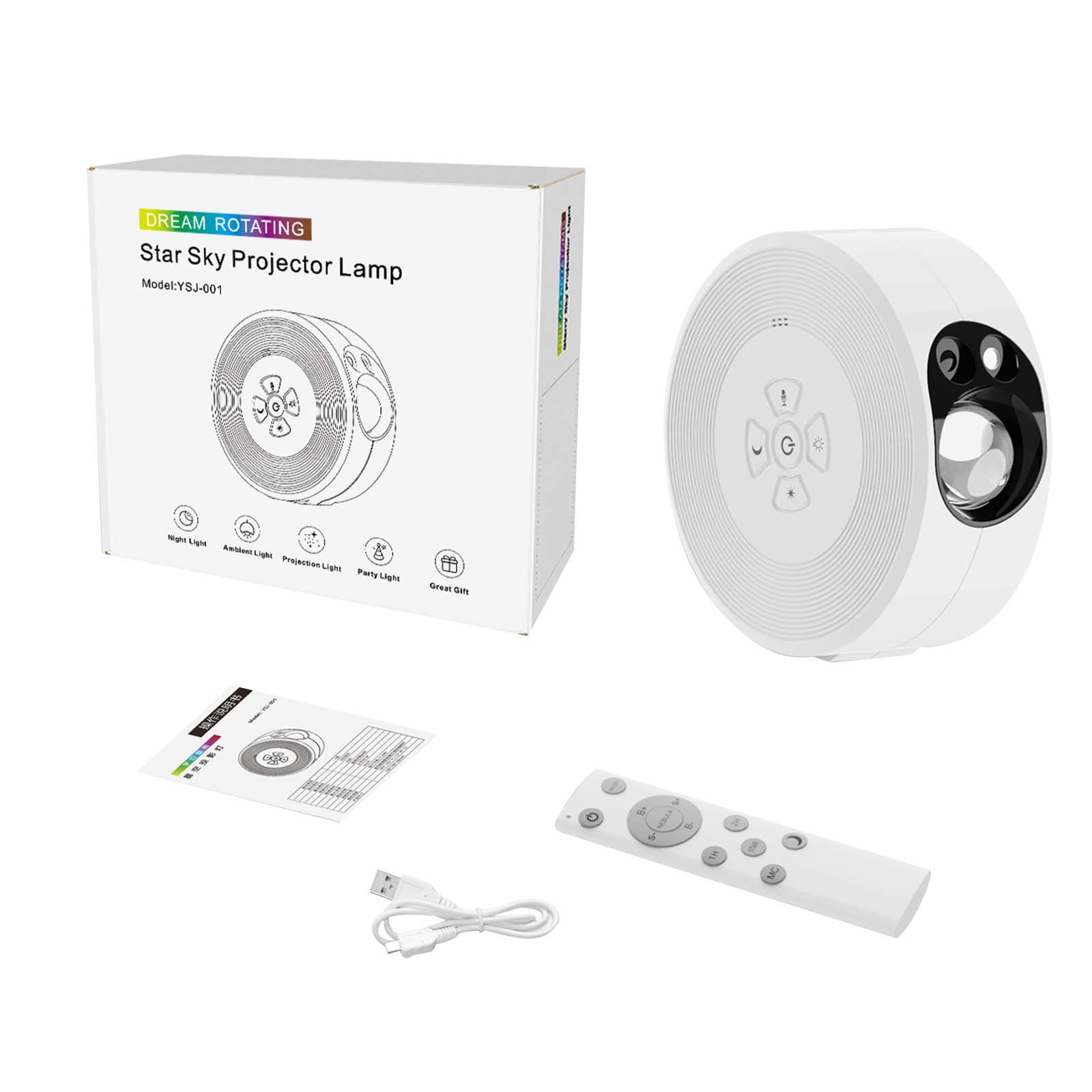 Creative Night Sky Projection Light LED Moon Night Sky Light Starlight