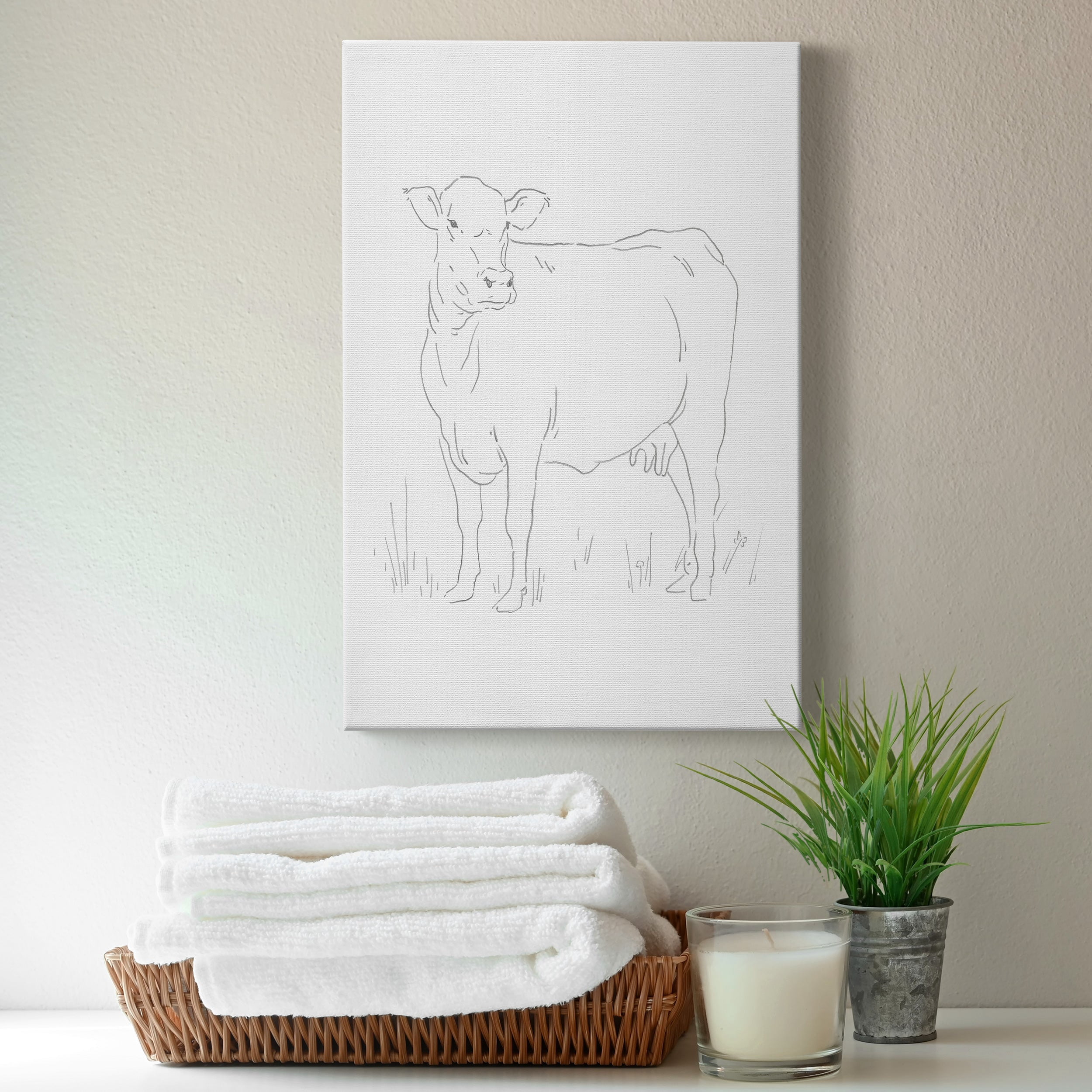 Limousin Cattle II Premium Gallery Wrapped Canvas - Ready to Hang