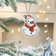 thumbnail image 1 of Fiudx Ofertas de la semana Decoración navideña colgante para fiesta de año nuevo, decoración navideña, muñeco de nieve, árbol de Navidad colgante, tarjeta navideña colgante, tarjeta de felicitación c, 1 of 6