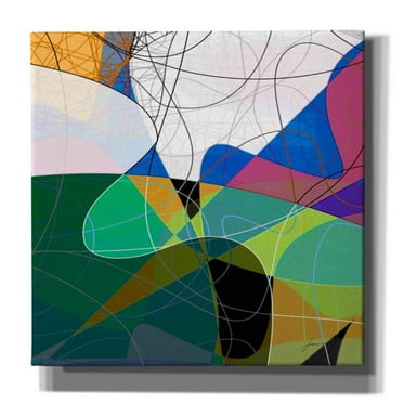Epic Graffiti 'Entangled I' by James Burghardt, Canvas Wall Art, 26"x26"