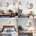 thumbnail image 7 of Small Wall Clock 10 Inch Happy Easter Bunny Round&nbsp;Silent Decorative Wall Clocks Battery Operated for Living Room Bedroom Kitchen Classroom Decor, Spring Flowers Butterflies Color Plaid, 7 of 7