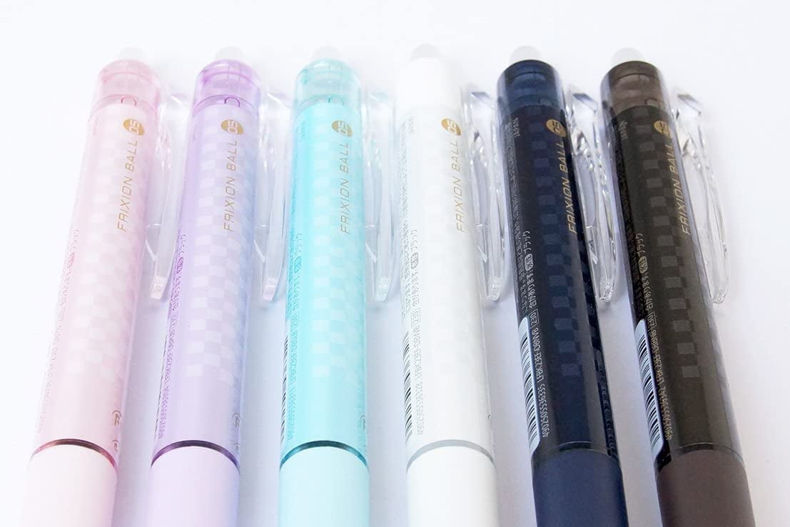 Pilot Frixion Knock Ball Retractable Erasable Gel Ink Pen, Design