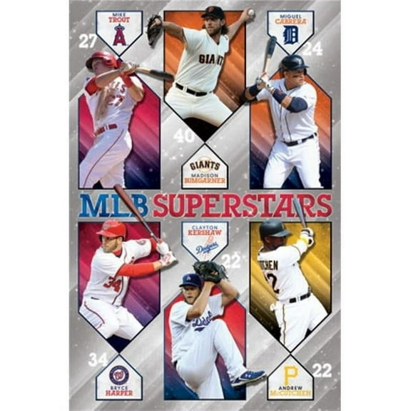 Posterazzi  Mlb - Superstars 15 Poster Print - 22 x 34 in.