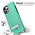 thumbnail image 6 of CoverON For Apple iPhone 13 Pro Max Phone Case, Slim Metal Kickstand Rugged Dual Layer Cover, Mint Teal, 6 of 8