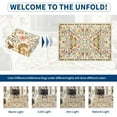 thumbnail image 4 of Hasoo Washable Living Room Area Rug 10x13 Large Modern Floral Soft Non Slip Indoor Beige Carpet, 4 of 6