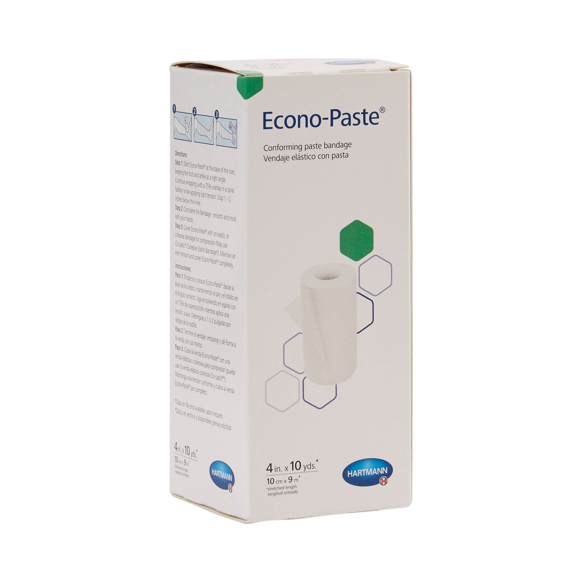 Hartmann Econo-Paste Gauze Dressing Unna Boot with Zinc Oxide (12 Count) - 4 Inch x 10 Yard