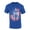 Heather Royal, variant on Mens Disc Golf Tshirt Distressed Vertical Disc Golf American Flag Short Sleeve T-shirt-Heather Royal-xl
