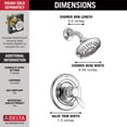 thumbnail image 3 of Delta Monitor Shower Trim Kit Chrome, 3 of 8