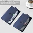 thumbnail image 3 of Allytechgroup Folio Case for Samsung Galaxy Tab A9 Plus/A9+ 11 Inch 2023 Model (SM-X210/X216/X218), Slim Trifold Stand Cover with Pencil Holder, Clear Back Shell Shockproof TPU Bumper Cover, Darkblue, 3 of 10
