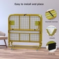 thumbnail image 5 of FAYEAN Folding Bed with Mattress, Memory Foam, 75x38 Twin Size Steel Frame Base, Portable Foldable Roll Away Adult Bed with Lockable Wheels, Easy Assembly & Moving, Space-Saving -, 5 of 13