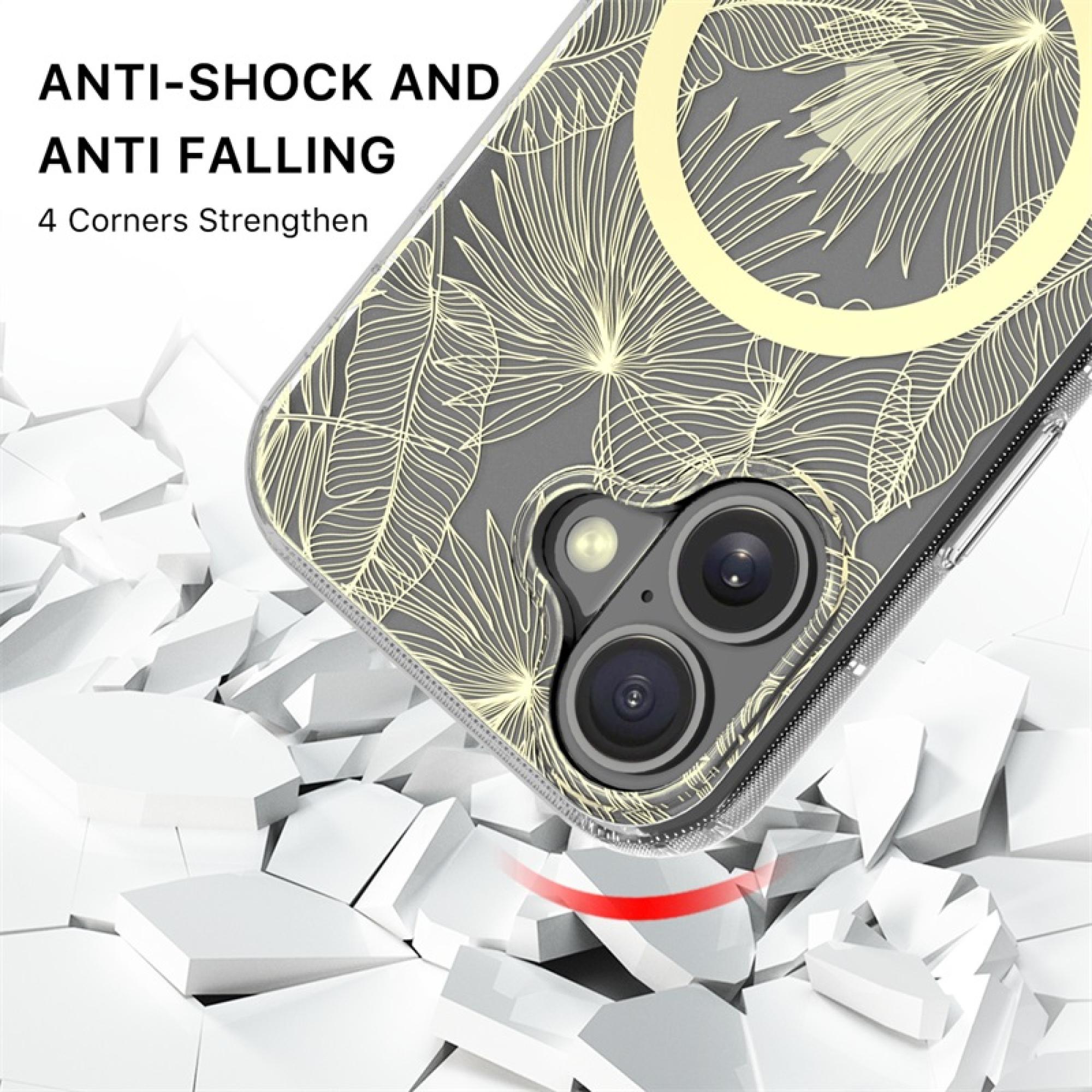 Mood Series compatiable with iPhone 17 Botanical Protective Case – Floral Print Lightweight Drop-Resistant Cover
