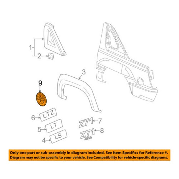 GM OEM Exterior-Emblem Badge Nameplate 22913047